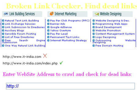 It-India - Broken Link Checker