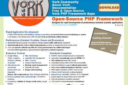 Vork Enterprise PHP Framework