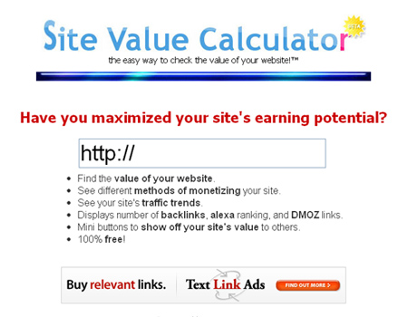 Site Value Calculator