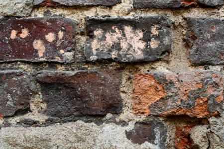 brick damaged dirty grunge old wall