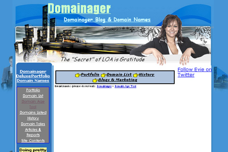 Domainager - Domain Age Tool