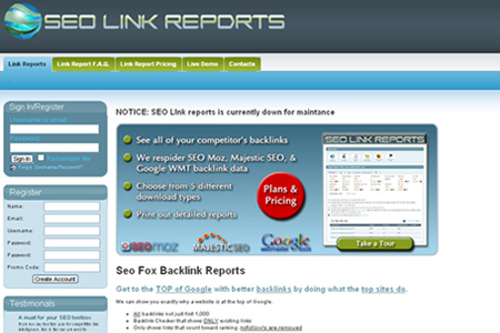 SEO Link Reports