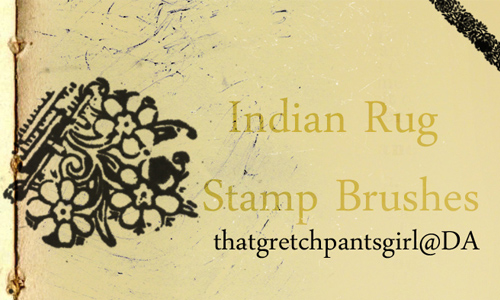 Indian Rug Stamp Brushes