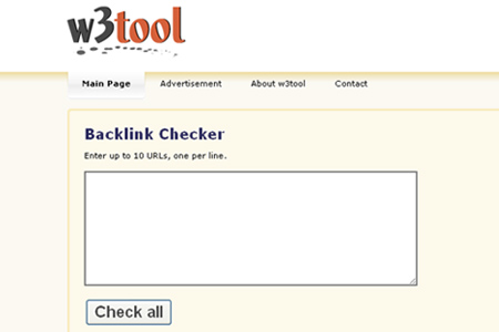 W3tool - Backlink Checker