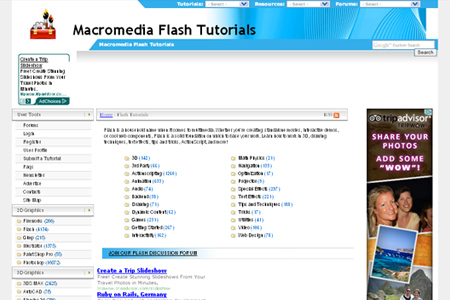 tutorialized - Macromedia Flash Tutorials