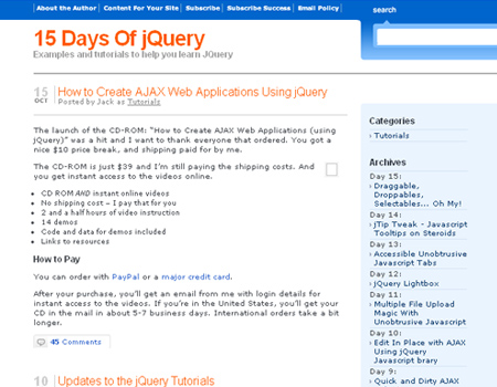 15 Days of jQuery