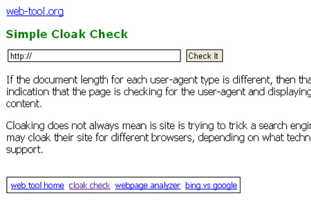 Web-Tool.org - Simple Cloak Check