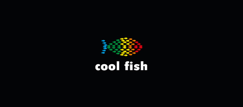 Cool fish logo