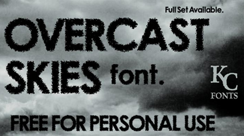 Overcast Skies font