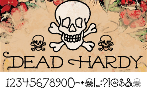 Dead Hardy – Ed Hardy Inspired Font