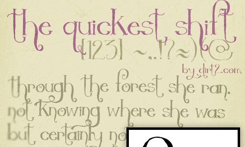 The Quickest Shift font