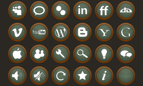 Social Network Icons PSD
