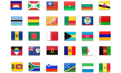 172 final country flag icons