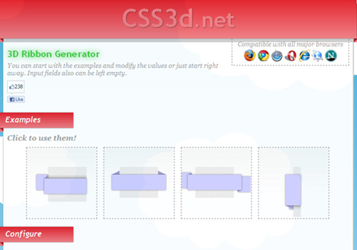 3D ribbon generator