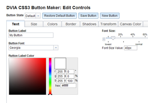 css3 button maker