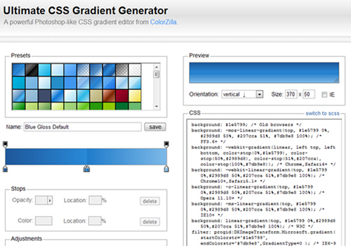 Ultimate CSS Gradient Generator