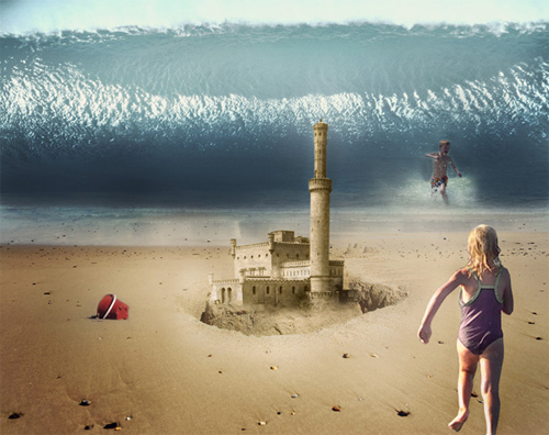 Create an Epic Beach Disaster Scene