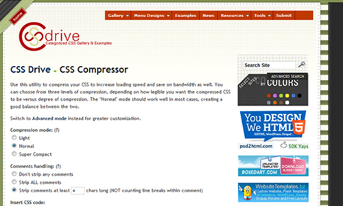 CSS Drive gallery - CSS Compresor