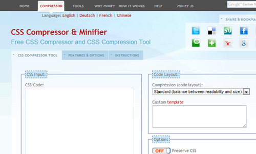 Minify CSS - Compress CSS Code