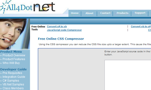 All4DotNet - Free Online CSS Compressor