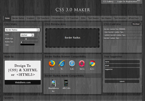 css 3.0 maker