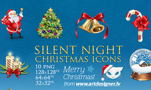 Silent Night Christmas icons