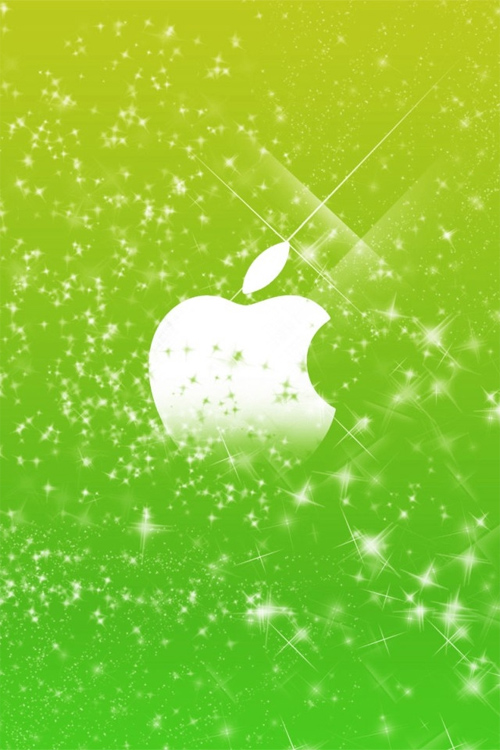 Sparkly Apple Logo