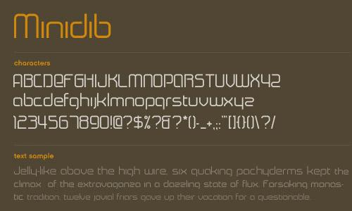 minidib font