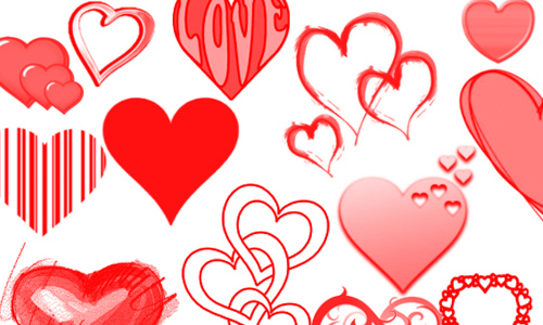 33 Free And Lovely Heart Brushes For Photoshop Blueblots Com