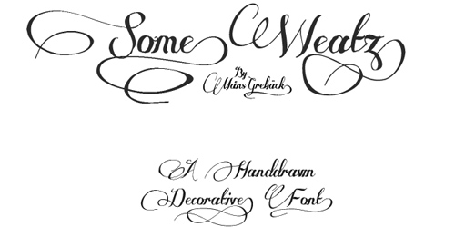 Some Weatz font